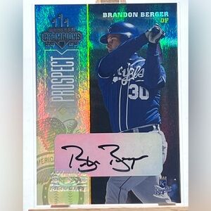 Brandon Berger Prospect Sticker Auto